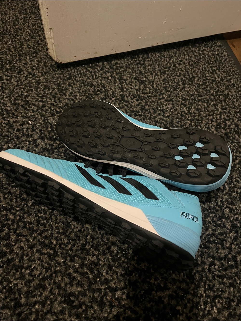 adidas Predator Indoor Soccer Shoes - Aqua & Black - Picture 3 of 4